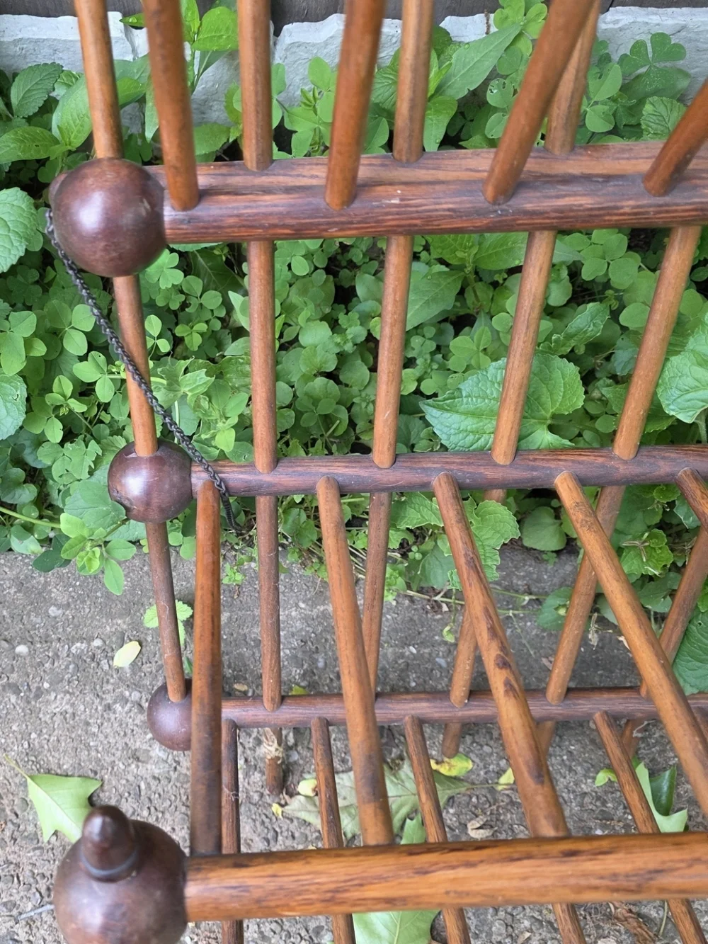 Victorian Stick And Ball Magazine Hat Rack